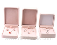 DK11214-B Velvet Necklace Ring Box